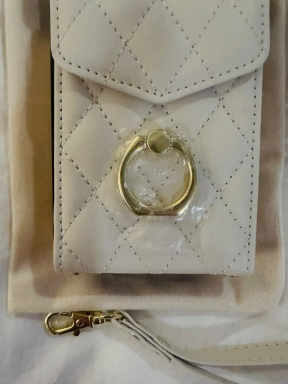 Leather Crossbody iPhone Case wallet w/optional strap and ring/kickstand-NWT
